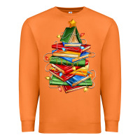 Carrot book christmas tree Premium Sweatshirt - Zillion Design Studio