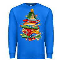True Royal book christmas tree Premium Sweatshirt - Zillion Design Studio