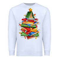 White book christmas tree Premium Sweatshirt - Zillion Design Studio