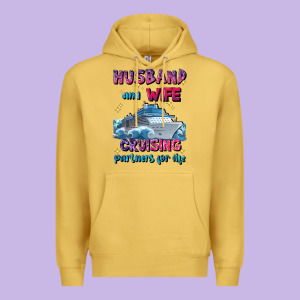 Husband And Wife Cruising Partners For Life Premium Hoodie Designed By Jahusdesignshop