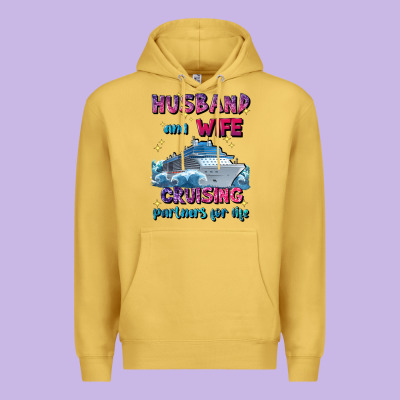 Husband And Wife Cruising Partners For Life Premium Hoodie Designed By Jahusdesignshop