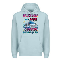 Blue Mist husband and wife cruising partners for life Premium Hoodie - JahusDesignShop