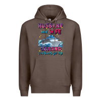 Coffee husband and wife cruising partners for life Premium Hoodie - JahusDesignShop