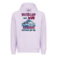 Lilac husband and wife cruising partners for life Premium Hoodie - JahusDesignShop