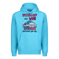 Ocean Blue husband and wife cruising partners for life Premium Hoodie - JahusDesignShop