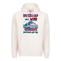 Pale Pink husband and wife cruising partners for life Premium Hoodie - JahusDesignShop