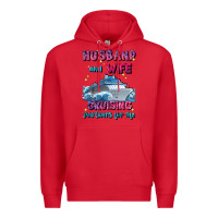 Red husband and wife cruising partners for life Premium Hoodie - JahusDesignShop