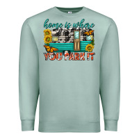 Seafoam home is where  you park it Premium Sweatshirt - texasbilliewilder