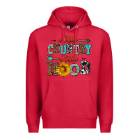 Cardinal a little country a little hood Premium Hoodie - AdoDesignShop