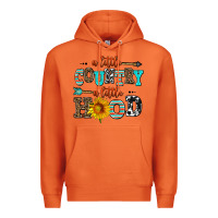 Carrot a little country a little hood Premium Hoodie - AdoDesignShop