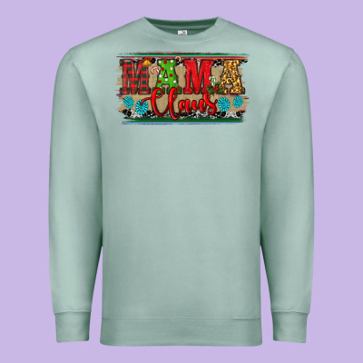 Premium Sweatshirt Western Christmas Mama Claus
