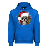 Cobalt skull Christmas cactus Urban Hoodie - JahusDesignShop