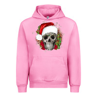 Fuchsia Pink skull Christmas cactus Urban Hoodie - JahusDesignShop