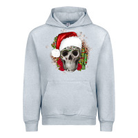 Heather Grey skull Christmas cactus Urban Hoodie - JahusDesignShop
