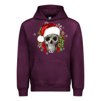 Mauve Wine skull Christmas cactus Urban Hoodie - JahusDesignShop
