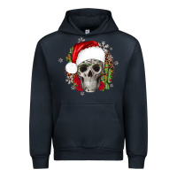Navy skull Christmas cactus Urban Hoodie - JahusDesignShop