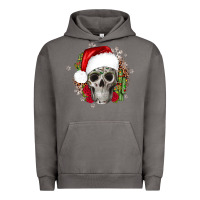 Pigment Tornado skull Christmas cactus Urban Hoodie - JahusDesignShop