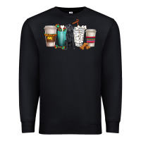 Black labrador retriever dog coffee cups Premium Sweatshirt - texasbilliewilder