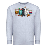 Heather Grey labrador retriever dog coffee cups Premium Sweatshirt - texasbilliewilder