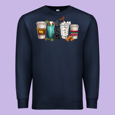 Premium Sweatshirt labrador retriever dog coffee cups