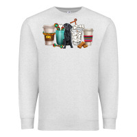 Oatmeal Heather labrador retriever dog coffee cups Premium Sweatshirt - texasbilliewilder