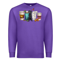 Purple labrador retriever dog coffee cups Premium Sweatshirt - texasbilliewilder