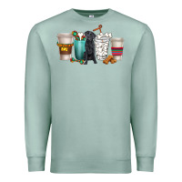 Seafoam labrador retriever dog coffee cups Premium Sweatshirt - texasbilliewilder