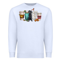 White labrador retriever dog coffee cups Premium Sweatshirt - texasbilliewilder