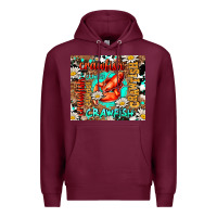 Burgundy western crawfish Premium Hoodie - AdoDesignShop