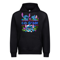 Black preview flower stitch 6 th grade Urban Hoodie - AdoDesignShop