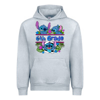 Heather Grey preview flower stitch 6 th grade Urban Hoodie - AdoDesignShop