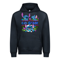 Navy preview flower stitch 6 th grade Urban Hoodie - AdoDesignShop