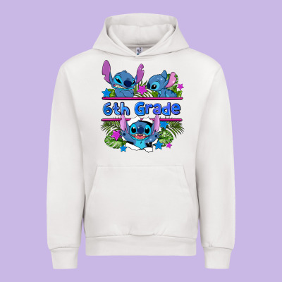 Preview Flower Stitch 6 Th Grade Urban Hoodie Designed By Adodesignshop