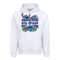 White preview flower stitch 6 th grade Urban Hoodie - AdoDesignShop