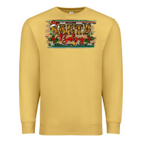 Antique Gold Santa Baby Western Christmas Premium Sweatshirt - RanaPortraitStore