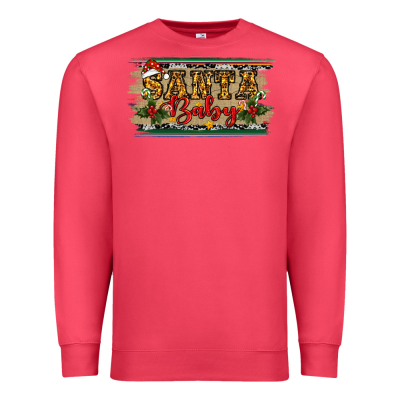 Santa Baby Western Christmas Premium Sweatshirt by RanaPortraitStore | Teevron