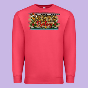 Santa Baby Western Christmas Premium Sweatshirt Designed By Ranaportraitstore