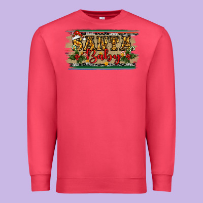 Premium Sweatshirt Santa Baby Western Christmas