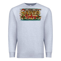 Heather Grey Santa Baby Western Christmas Premium Sweatshirt - RanaPortraitStore
