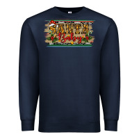 Navy Santa Baby Western Christmas Premium Sweatshirt - RanaPortraitStore