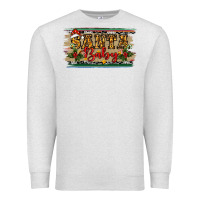 Oatmeal Heather Santa Baby Western Christmas Premium Sweatshirt - RanaPortraitStore