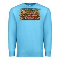 Ocean Blue Santa Baby Western Christmas Premium Sweatshirt - RanaPortraitStore