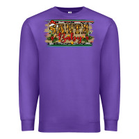 Purple Santa Baby Western Christmas Premium Sweatshirt - RanaPortraitStore