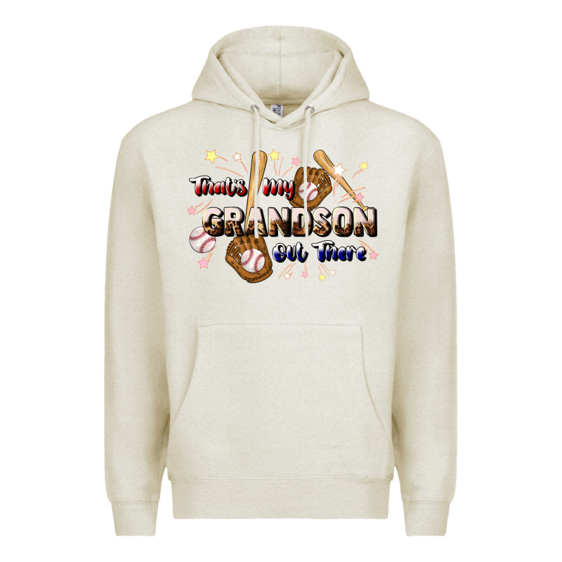 That's My Grandson Out There Baseball Premium Hoodie by JahusDesignShop | Teevron