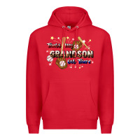 Red that's my grandson out there baseball Premium Hoodie - JahusDesignShop