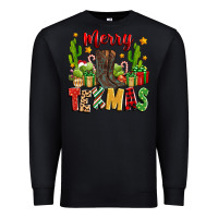 Black merry texmas Premium Sweatshirt - Zillion Design Studio