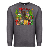 Charcoal Heather merry texmas Premium Sweatshirt - Zillion Design Studio
