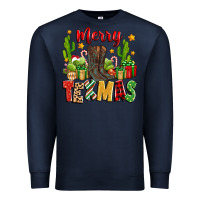 Navy merry texmas Premium Sweatshirt - Zillion Design Studio