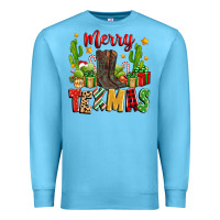 Ocean Blue merry texmas Premium Sweatshirt - Zillion Design Studio