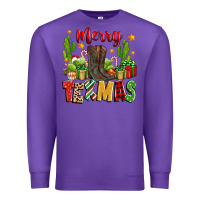 Purple merry texmas Premium Sweatshirt - Zillion Design Studio